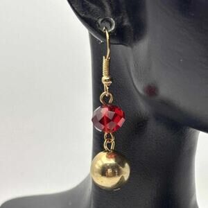 Gold & Red EsMor Earrings